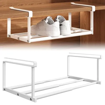 Ausziehbarer Hänge-Organizer 40-70 cm, Hängeregal, Weiß