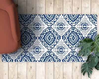 Produktbild von Azulejos Vinyl Teppich 80x120cm