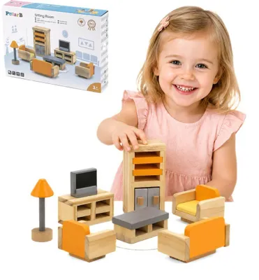 Immagine prodotto di Set di mobili per casa delle bambole Viga Polarb