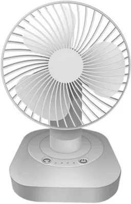 Obrázek produktu pro Malý stolní ventilátor, napájený přes USB, s 3 rychlostními stupni, oscilační funkcí a možností otáčení o 160°. Ideální pro domácnost, stůl a kancelář.