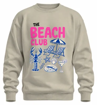Imagen del producto de Sudadera o jersey "Beach Club Hummer Seestern", ideal para el verano, con motivos marinos, color natural, talla 3XL