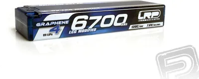 Produktbild von HV LCG Modified GRAPHENE-4 6700mAh Hartschalenakku - 7.6V LiPo - 120C/60C
