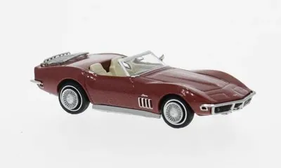 Immagine prodotto di Modello in scala della Chevrolet Corvette C3, color rosso scuro, anno 1967.