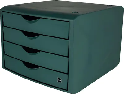 Image de helit boîte à tiroirs "the green chameleon", vert 4 tiroirs, en plastique recyclé (au moins 80% - 1 pièce (H6429552)