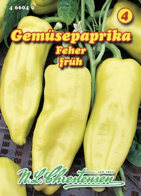 Produktbild von Gemüsepaprika Feher | Paprikasamen von N.L. Chrestensen