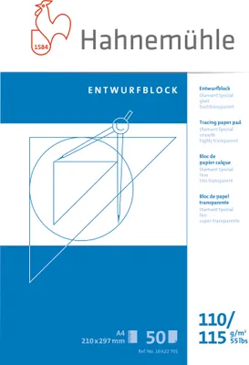 Produktbild von Hahnemühle Skizzenblock FineArt 10622701 DIN A4 110/115g 50Blatt