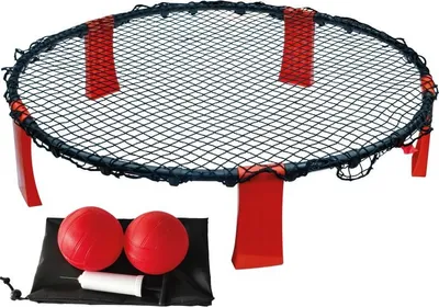 Produktbild von Spike Action Ball Game Set Carromco Abschlagball Spielset mit 2 Bällen, Pumpe, Tasche