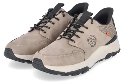 Image de Baskets basses Bugatti pour homme, couleur beige, en textile et synthétique, taille 43