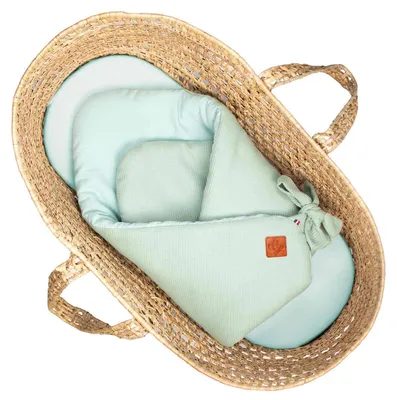 Productafbeelding van Pucksack Luna - Geschikt vanaf de geboorte tot 4 maanden - Blauw | van SEVIRA KIDS