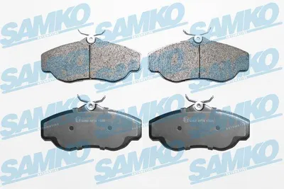 Produktbild von SAMKO Bremsbeläge Satz Vorne Bremsklötze für LAND ROVER Discovery II (L318) 5SP728