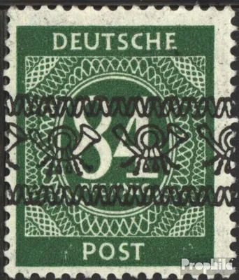 Produktbild von Briefmarken Bizone (Alliierte Besetzung) 1948 Mi 68I  postfrisch Posthörnchen (Bandaufdruck)