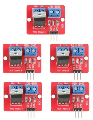 MOSFET-Treibermodul 5 Stück, 0-24 V, 5 A, 3,5 V/5 V