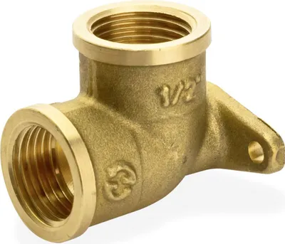 Produktbild von Messing Fitting Wandscheibe Wandwinkel 1/2" DN15 Wandbefestigung Deckenwinkel