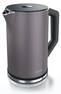 Immagine prodotto di Bollitore Arendo con impostazione della temperatura 40 - 100 °C, acciaio inox, display LED, 1,5L, 2200W, design a doppia parete, senza BPA, grigio vulcano