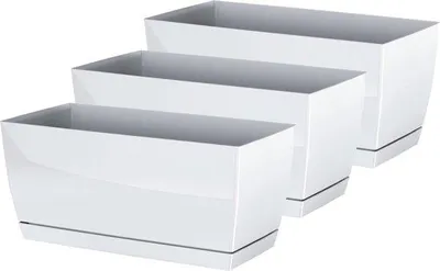 Obrázek produktu pro Prosperplast, květináč pro venkovní použití, objem 10 litrů, rozměry 40 x 19 x 18 cm