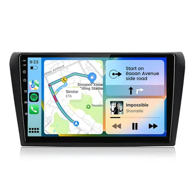 Obrázek produktu pro Hexinex 9palcové autorádio pro Mazda 3 (2003–2009) CarPlay, 2 GB + 32 GB, Android 15, GPS, WIFI, RDS, DSP
