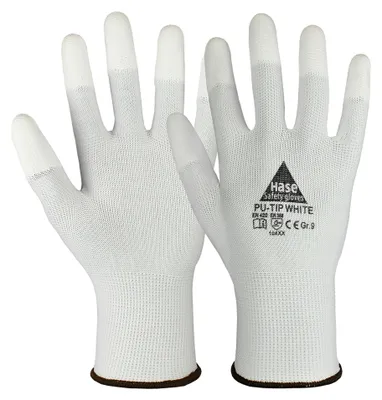 Produktbild von Hase PolyurethanTip-White Montagehandschuh aus Polyester Größe 9 10 Stk