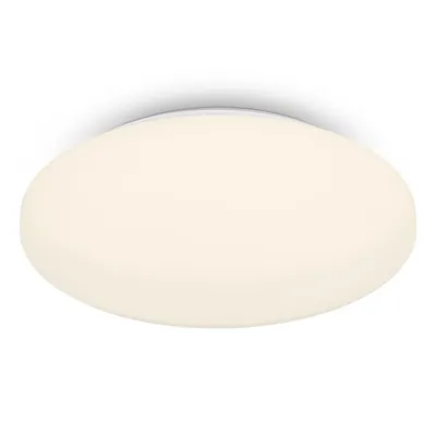 Image de BRILONER - plafonnier LED, plafonnier LED salle de bain IP44, lampe de salle de bain, lumière blanche chaude, Ø275 mm, blanc