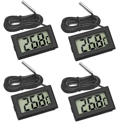 Immagine prodotto di Termometro digitale LCD con monitoraggio della temperatura e sensore esterno