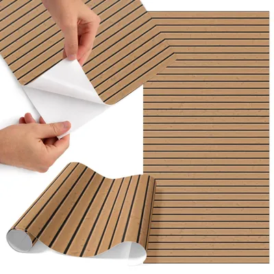 Produktbild von Möbelfolie 50x100 cm - Klebefolie Möbel - Selbstklebende Folie - Folie für Möbel - Möbelfolie Küche - Klebefolie Küche - Möbelfolie Schrank - Wasserdicht - Abwaschbar - Selbstklebend - Luftblasenfrei - Rückstandslos entfernbar - Holzbretter