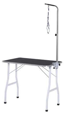 Image de Pawhut PawHut Trim table de toilettage pour chiens table de rasage toilettage pour animaux réglable en hauteur 5663-0157