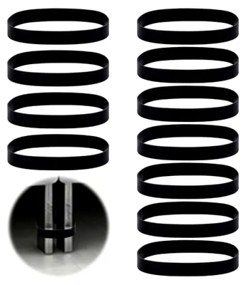 Produktbild von 12 Stück modulare Couch-Verbindungsgurte, 2,05 cm Breite, schwarze Gummibänder, rutschfeste Strapsschienen für Modulmöbel zum Schutz von Boden und Polstern