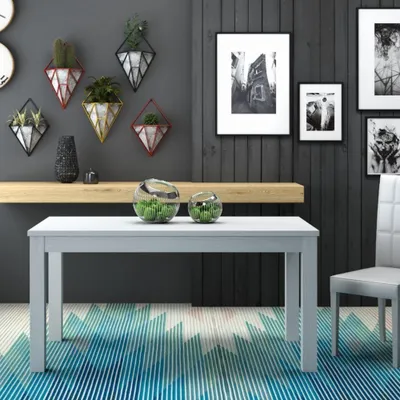 Immagine prodotto di Tavolo 160x90 allungabile a 240 cm Elindo colore bianco frassinato