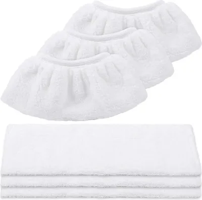 Produktbild von KEEPOW Mikrofaser-Tuchset Kompatibel für Kärcher Dampfreiniger EasyFix SC 2, SC 3, SC 4, SC 5 (3 Bodendüse + 3 die Handdüse) New Pack