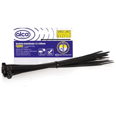 Obrázek produktu pro 50xALCA stahovací pásky 618410 400mm 7,2mm nylonové