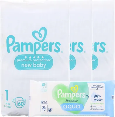 Produktbild von Pampers Premium Protection New Baby Größe 1 180 Windeln 2-5 kg