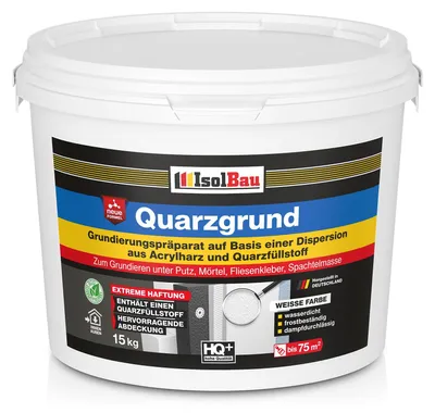 Produktbild von Isolbau Quarzgrund 15 kg Grundierung Beton Holz Fliesen Putzgrund Haftgrund