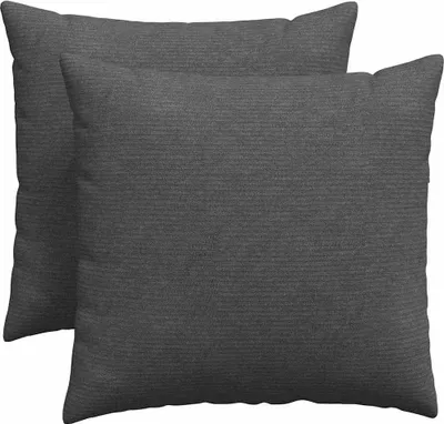 Immagine prodotto di vidaXL Cuscino per divano 2 pezzi grigio scuro 50 x 50 cm tessuto a coste