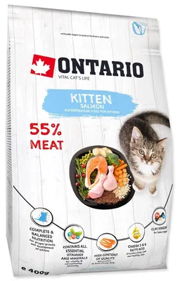 Productafbeelding van Kittenvoer Ontario, zalm, 0,4 kg