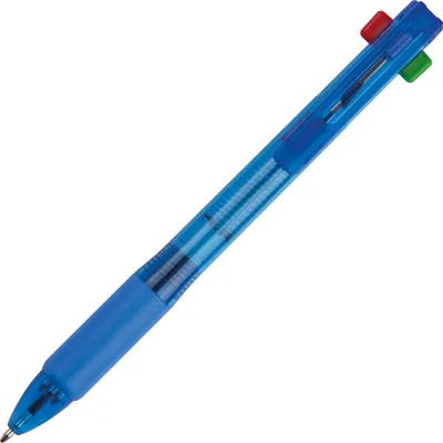 Produktbild von 4in1 Kugelschreiber mit 4 Schreibfarben / Kugelschreiberfarbe: blau