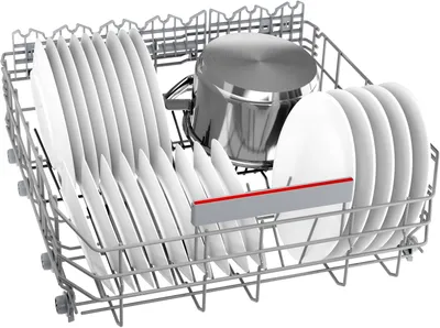 Produktbild von Bosch Serie 4 SBI4ECS28E, Halb integriert, Standardgröße (60 cm), Edelstahl, Tasten, 1,75 m, 1,65 m