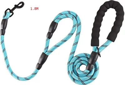 Obrázek produktu pro Vodítko pro psy nylonové modré 120-180 cm