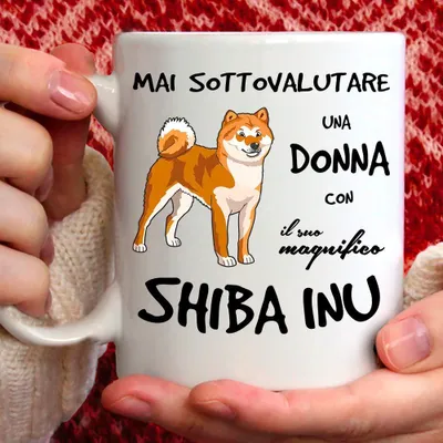Shiba Inu Keramikbecher 350 ml – Geschenk für Hundeliebhaber