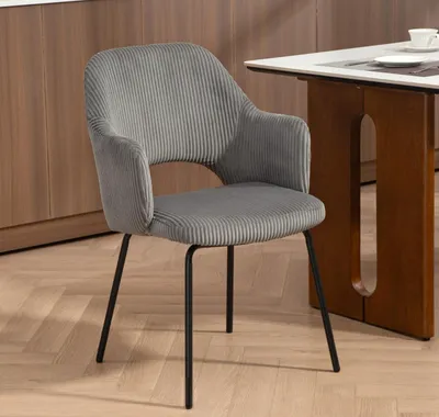 Produktbild von Esszimmerstuhl,Metallbeine, Küchenstuhl, Fußpolster,Wohnzimmer