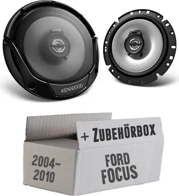 Produktbild von Lautsprecher Boxen Kenwood KFC-S1766 - 16,5cm 2-Wege Koaxialsystem Auto Einbausatz - Einbauset passend für Ford Focus 2 Heck - justSOUND