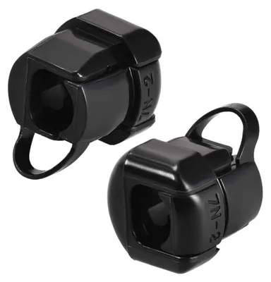Kabel-Zugentlastungshülse schwarz rund 6,4–7,4 mm 22 Stück