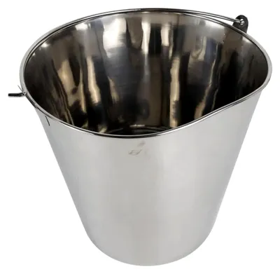 Produktbild von Eimer aus Edelstahl, 10 l (Edelstahleimer Vielzweckeimer Haushaltseimer Putzeimer Wirtschaftseimer)