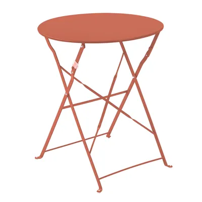 Immagine prodotto di Tavolo pieghevole in acciaio terracotta - Oviala Annecy