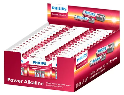 Zdjęcie produktu dla Zestaw baterii Philips SXD6004M/10 Power Alkaline 50 sztuk
