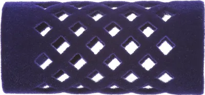 Produktbild von Flockwickler blau kurz 21mm12Stk.