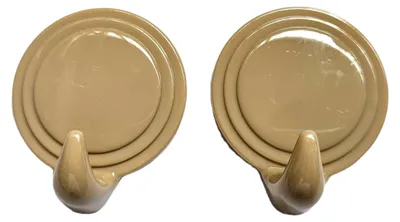 Produktbild von Wenko Strukturhaken, Farbe Beige, 2er-Pack