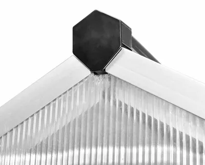 Produktbild von vidaXL Gewächshaus mit Fundament Verstärkt Aluminium 6,05 m²