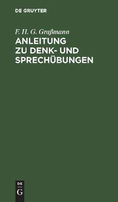 Produktbild von Anleitung zu Denk- und Sprechübungen