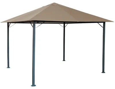 Produktbild von Metall Garten Pavillon Nizza 3x3m Antik Partyzelt Sand
