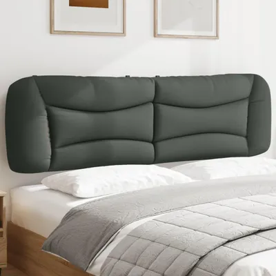 Immagine prodotto di Cuscino per testiera in tessuto grigio scuro da 180 cm