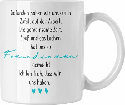 Produktbild von Trendation - Kollegin Tasse Geschenk Beste Arbeitskollegin Geschenkidee Abschied Abschiedsgeschenk von Kolleginnen zu Freundinnen (Weiß)